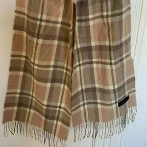Cashmere Men's Scarf cream color.